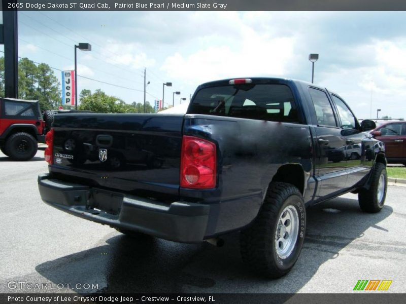 Patriot Blue Pearl / Medium Slate Gray 2005 Dodge Dakota ST Quad Cab
