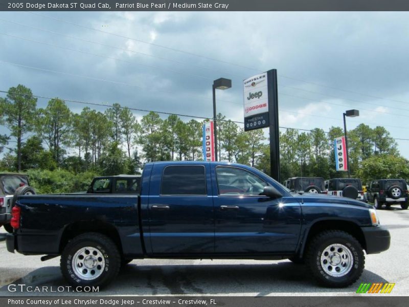 Patriot Blue Pearl / Medium Slate Gray 2005 Dodge Dakota ST Quad Cab