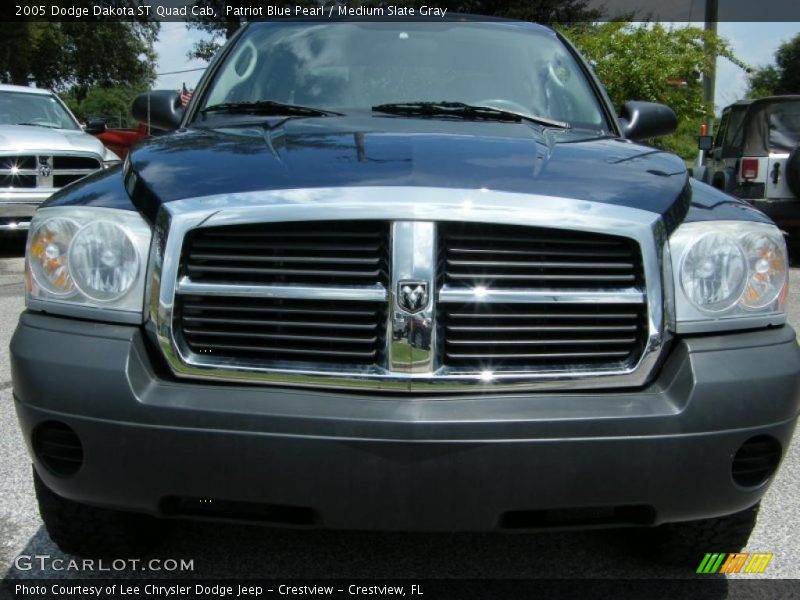 Patriot Blue Pearl / Medium Slate Gray 2005 Dodge Dakota ST Quad Cab