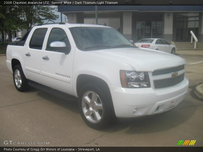 Summit White / Dark Titanium/Light Titanium 2008 Chevrolet Avalanche LTZ