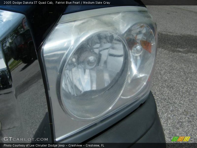 Patriot Blue Pearl / Medium Slate Gray 2005 Dodge Dakota ST Quad Cab