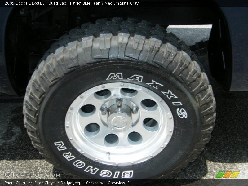 Patriot Blue Pearl / Medium Slate Gray 2005 Dodge Dakota ST Quad Cab