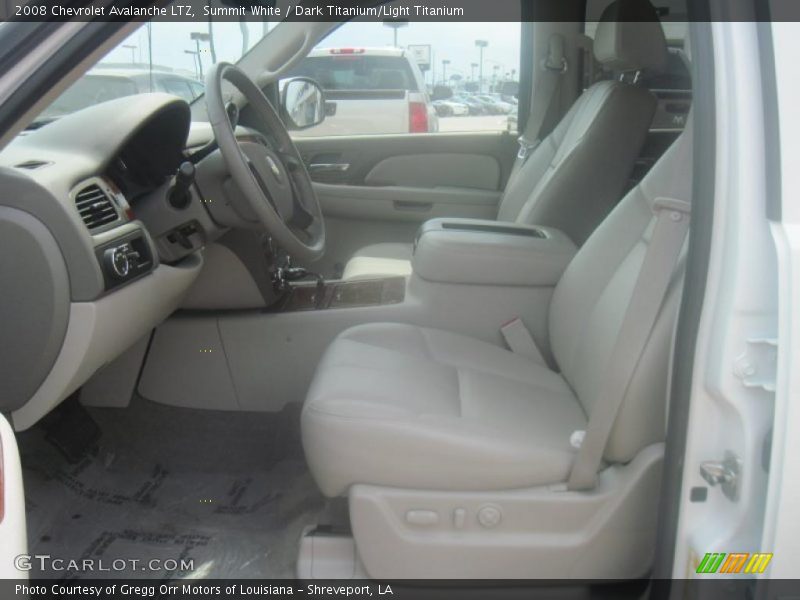 Summit White / Dark Titanium/Light Titanium 2008 Chevrolet Avalanche LTZ