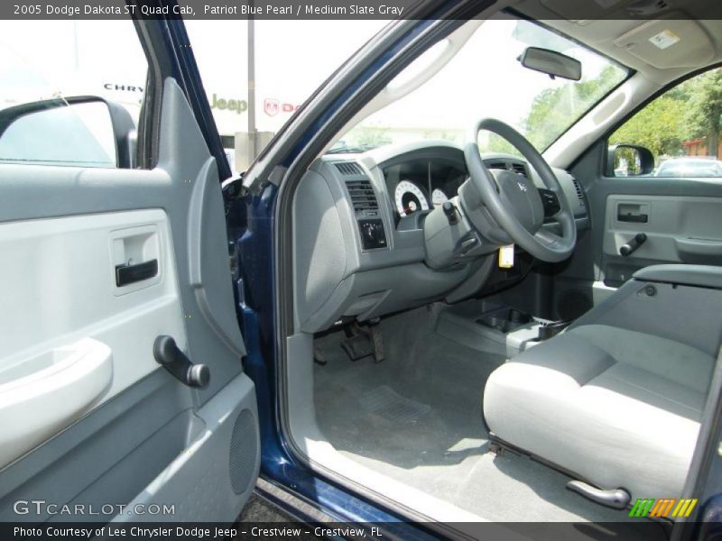 Patriot Blue Pearl / Medium Slate Gray 2005 Dodge Dakota ST Quad Cab