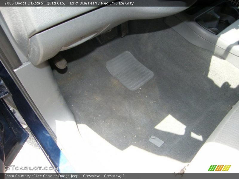 Patriot Blue Pearl / Medium Slate Gray 2005 Dodge Dakota ST Quad Cab