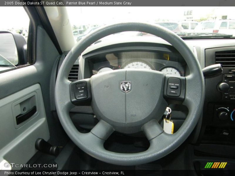 Patriot Blue Pearl / Medium Slate Gray 2005 Dodge Dakota ST Quad Cab