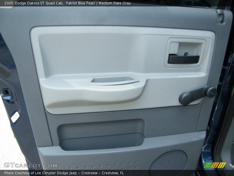 Patriot Blue Pearl / Medium Slate Gray 2005 Dodge Dakota ST Quad Cab