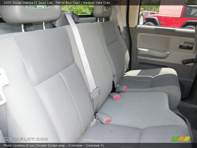 Patriot Blue Pearl / Medium Slate Gray 2005 Dodge Dakota ST Quad Cab
