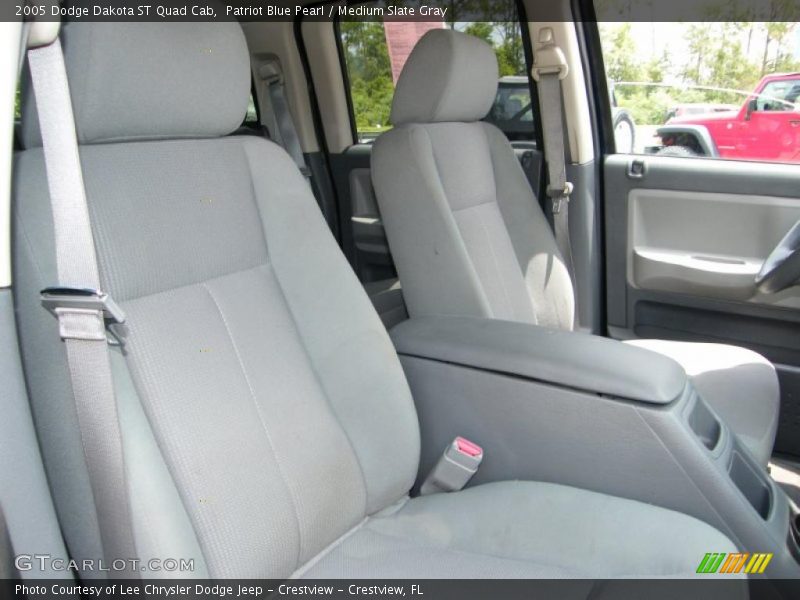 Patriot Blue Pearl / Medium Slate Gray 2005 Dodge Dakota ST Quad Cab