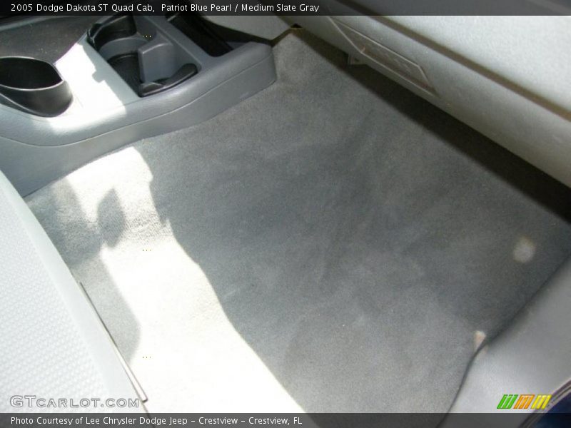Patriot Blue Pearl / Medium Slate Gray 2005 Dodge Dakota ST Quad Cab