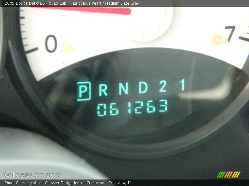 Patriot Blue Pearl / Medium Slate Gray 2005 Dodge Dakota ST Quad Cab