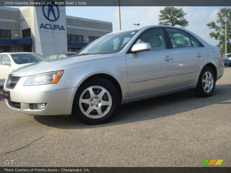 Bright Silver / Gray 2006 Hyundai Sonata LX V6