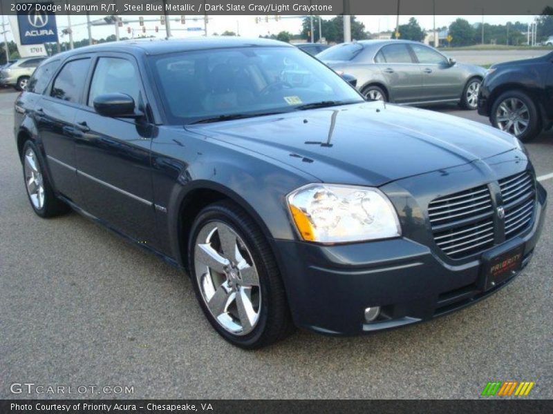 Steel Blue Metallic / Dark Slate Gray/Light Graystone 2007 Dodge Magnum R/T