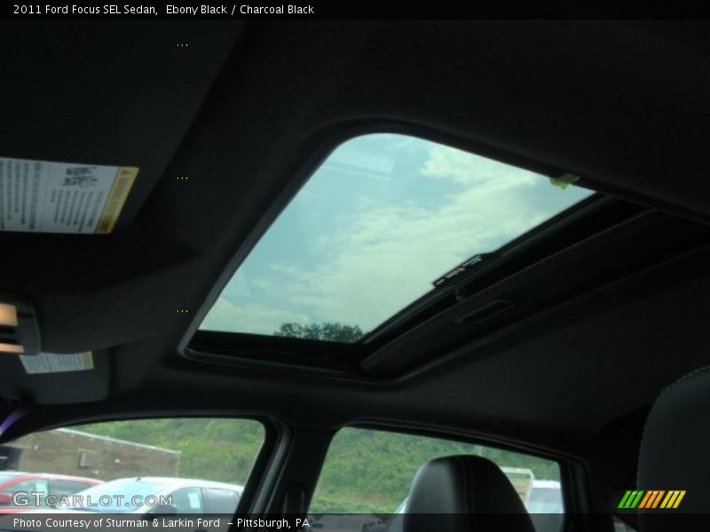 Ebony Black / Charcoal Black 2011 Ford Focus SEL Sedan