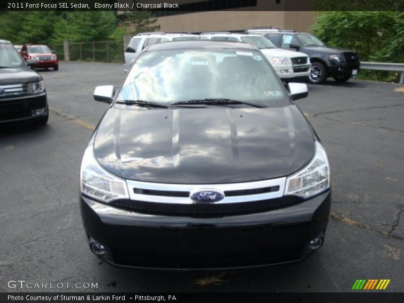 Ebony Black / Charcoal Black 2011 Ford Focus SEL Sedan