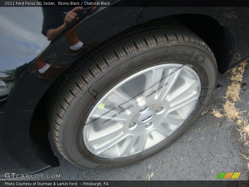 Ebony Black / Charcoal Black 2011 Ford Focus SEL Sedan