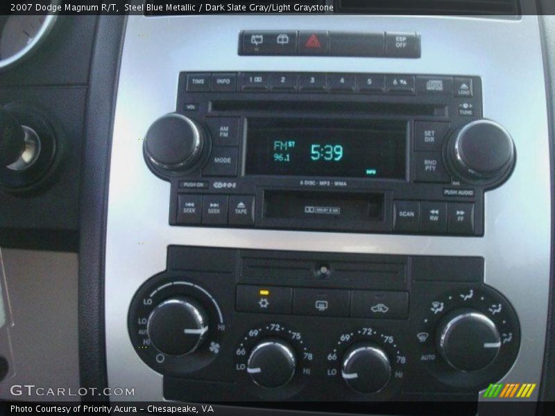 Steel Blue Metallic / Dark Slate Gray/Light Graystone 2007 Dodge Magnum R/T