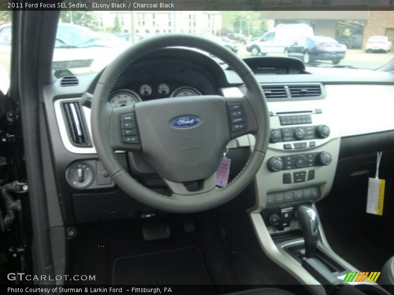 Ebony Black / Charcoal Black 2011 Ford Focus SEL Sedan