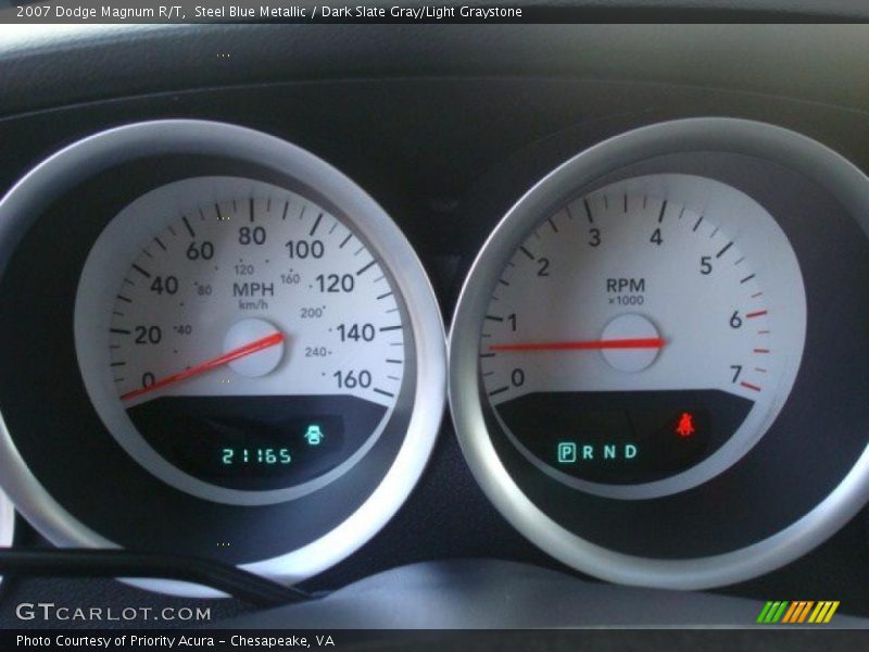 Steel Blue Metallic / Dark Slate Gray/Light Graystone 2007 Dodge Magnum R/T