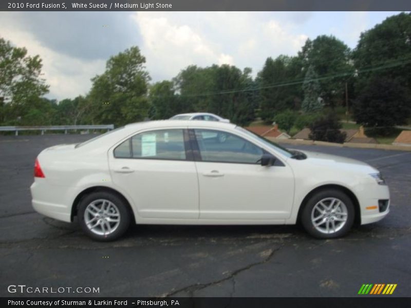 White Suede / Medium Light Stone 2010 Ford Fusion S