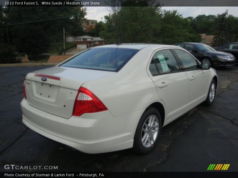 White Suede / Medium Light Stone 2010 Ford Fusion S