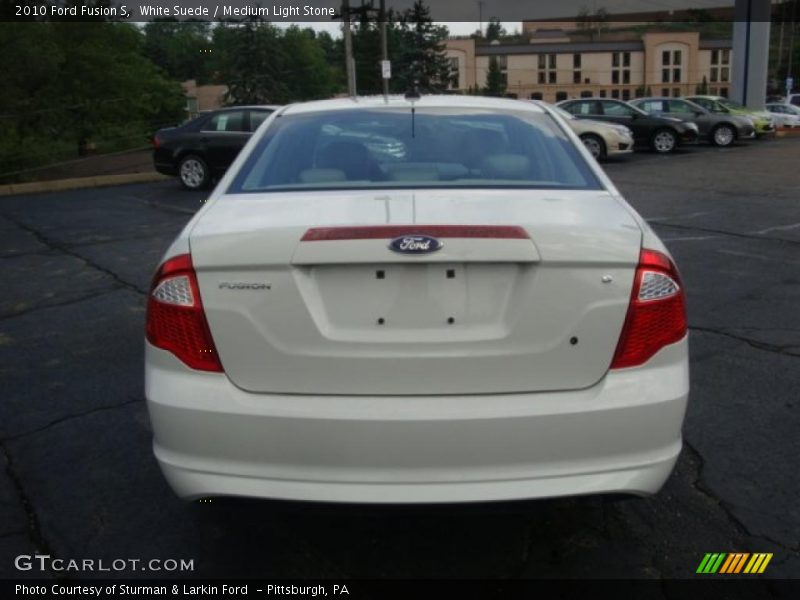 White Suede / Medium Light Stone 2010 Ford Fusion S