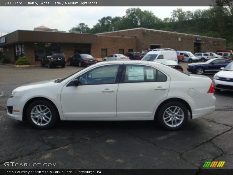 White Suede / Medium Light Stone 2010 Ford Fusion S