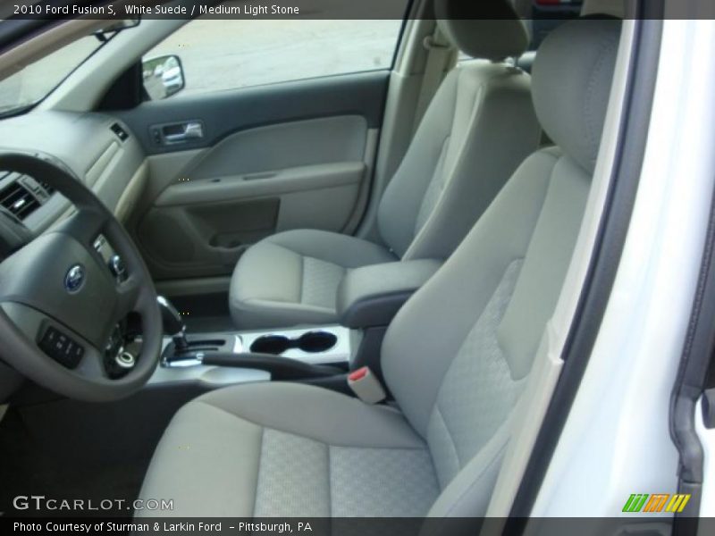 White Suede / Medium Light Stone 2010 Ford Fusion S