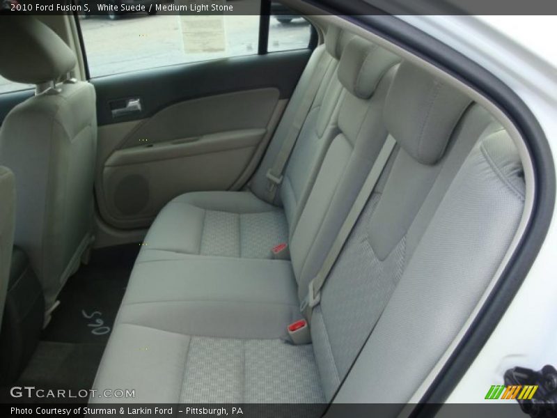 White Suede / Medium Light Stone 2010 Ford Fusion S