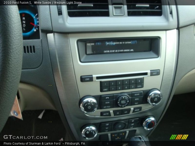 White Suede / Medium Light Stone 2010 Ford Fusion S