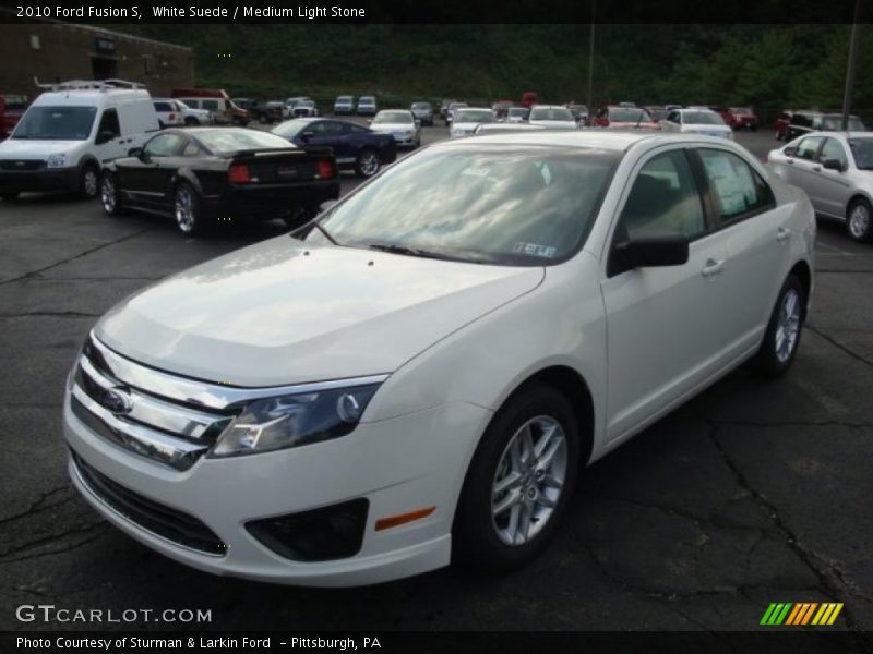 White Suede / Medium Light Stone 2010 Ford Fusion S