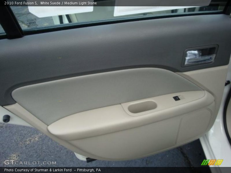 White Suede / Medium Light Stone 2010 Ford Fusion S