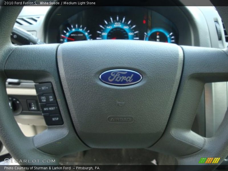 White Suede / Medium Light Stone 2010 Ford Fusion S