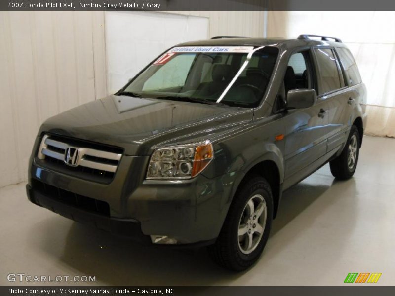 Nimbus Gray Metallic / Gray 2007 Honda Pilot EX-L