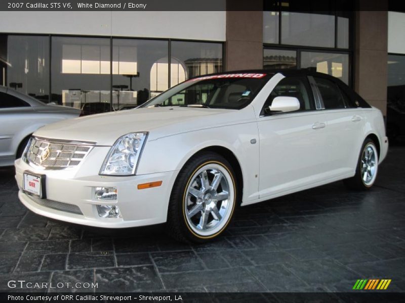 White Diamond / Ebony 2007 Cadillac STS V6