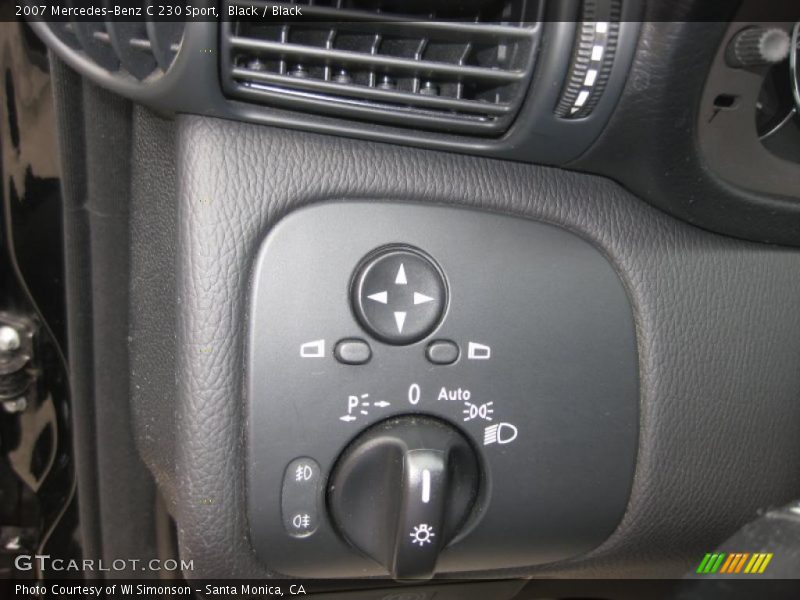 Black / Black 2007 Mercedes-Benz C 230 Sport