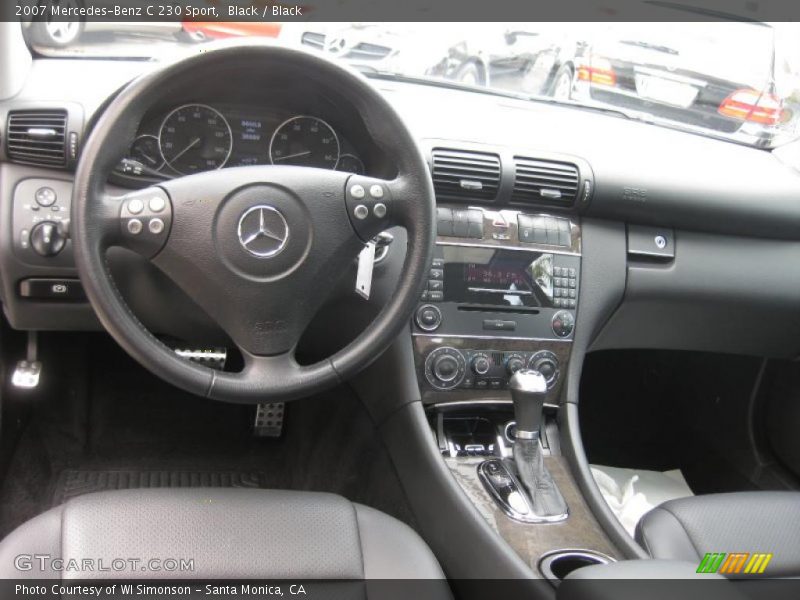 Black / Black 2007 Mercedes-Benz C 230 Sport