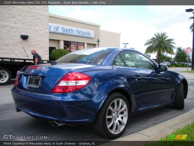 Orion Blue Metallic / Ash Grey 2005 Mercedes-Benz SLK 350 Roadster