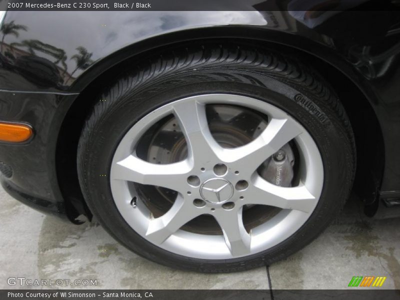 Black / Black 2007 Mercedes-Benz C 230 Sport