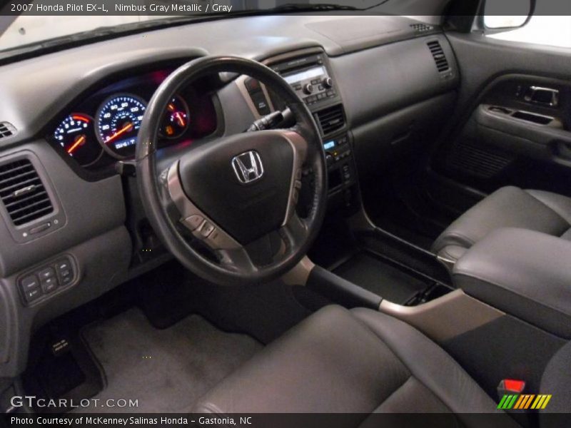 Nimbus Gray Metallic / Gray 2007 Honda Pilot EX-L