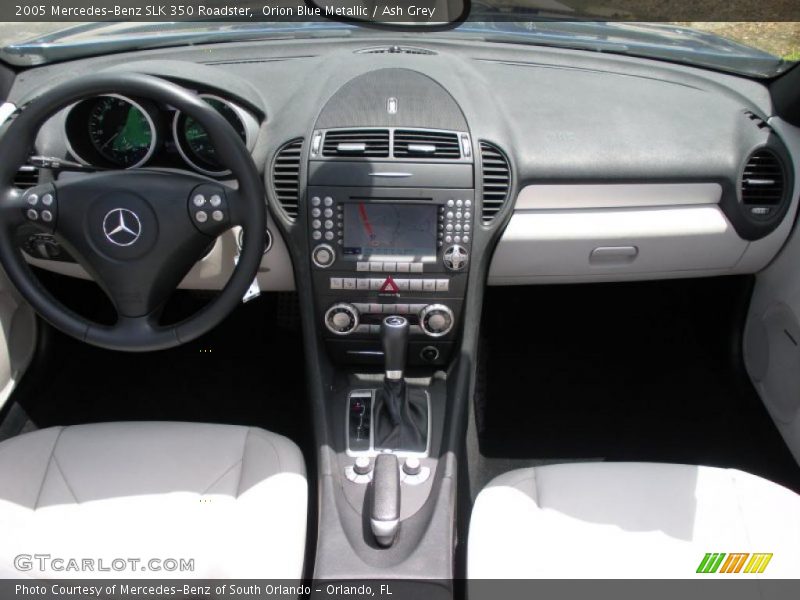 Orion Blue Metallic / Ash Grey 2005 Mercedes-Benz SLK 350 Roadster