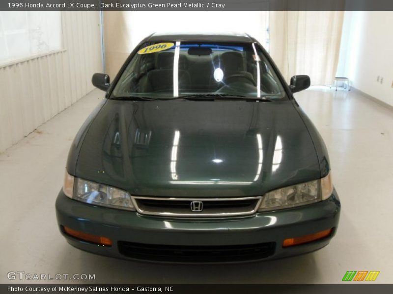 Dark Eucalyptus Green Pearl Metallic / Gray 1996 Honda Accord LX Coupe