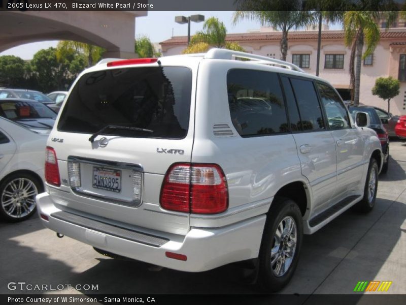 Blizzard White Pearl / Stone 2005 Lexus LX 470