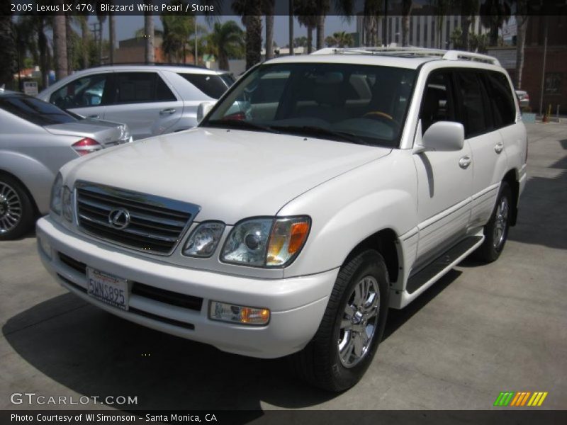 Blizzard White Pearl / Stone 2005 Lexus LX 470