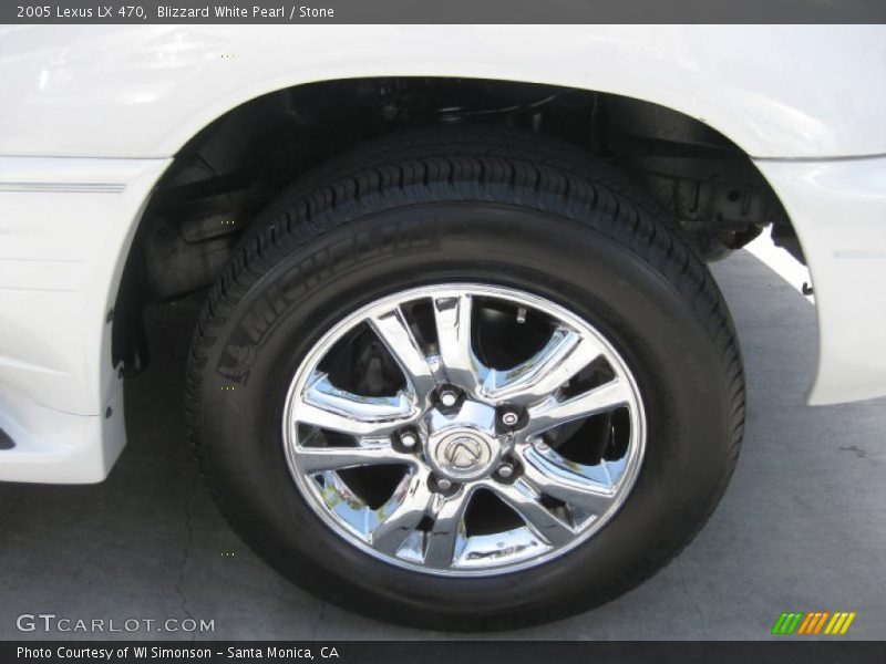 Blizzard White Pearl / Stone 2005 Lexus LX 470