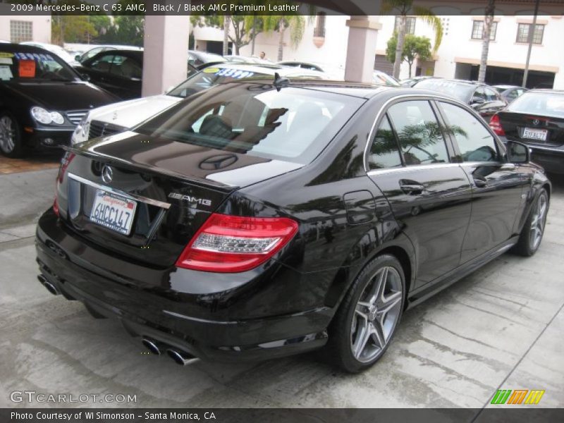 Black / Black AMG Premium Leather 2009 Mercedes-Benz C 63 AMG