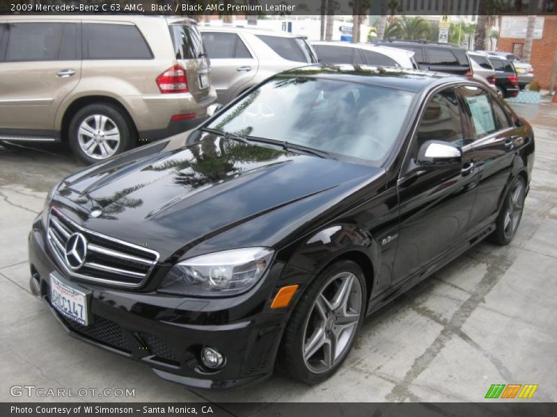 Black / Black AMG Premium Leather 2009 Mercedes-Benz C 63 AMG