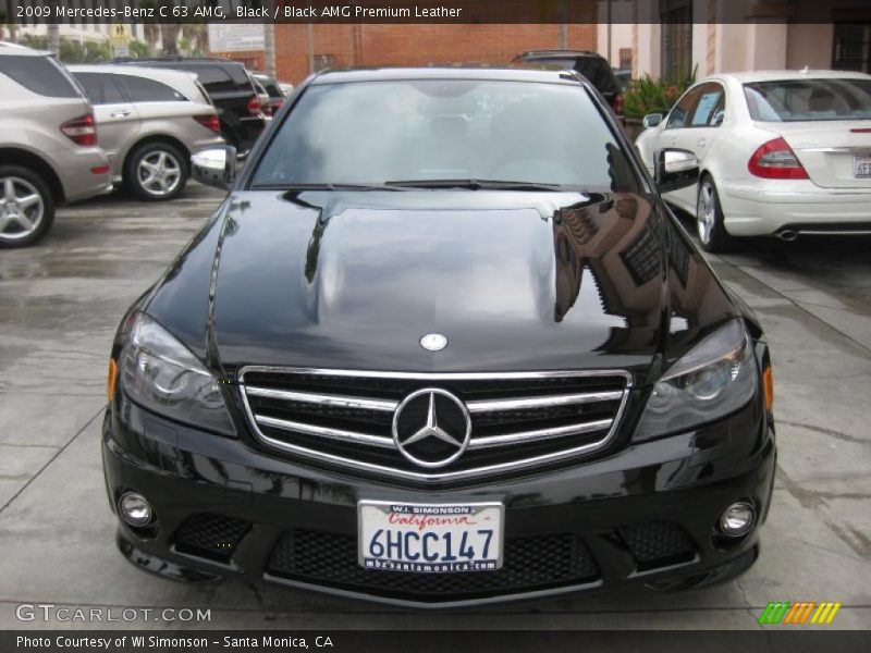 Black / Black AMG Premium Leather 2009 Mercedes-Benz C 63 AMG