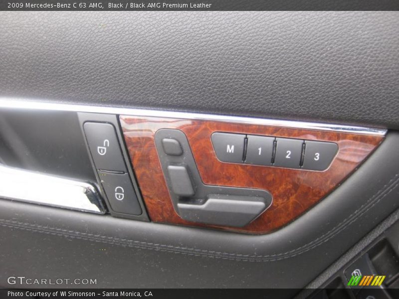 Black / Black AMG Premium Leather 2009 Mercedes-Benz C 63 AMG