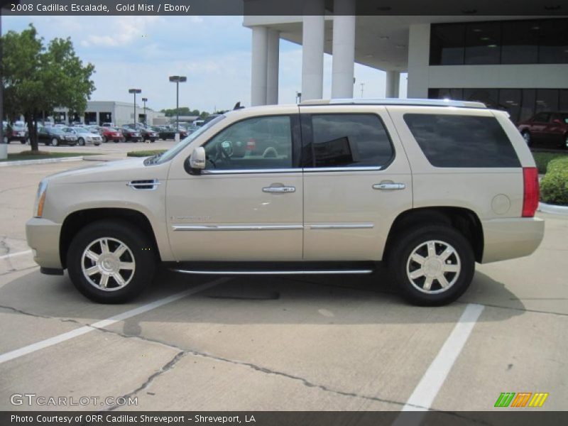 Gold Mist / Ebony 2008 Cadillac Escalade